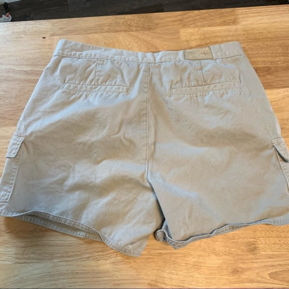Vintage Calvin Klein Khaki Color Shorts Size 10 - Picture 5 of 13